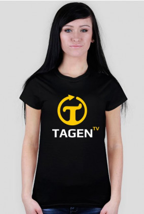 TAGEN.TV - czarna koszulka