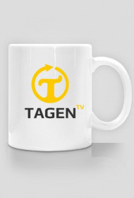 TAGEN.TV - biały kubek