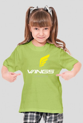 Koszulka dziecięca dla dziewczynki z logo WingsAthletic