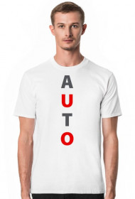 AUTO t-shirt biały