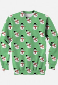 Swiateczna bluza FullPrint Balwanki