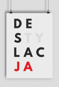Plakat parodia koszulek, t-shirtów konstytucja - Destylacja
