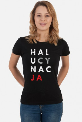 Koszulka damska przeróbka, parodia koszulki konstytucja - Halucynacja