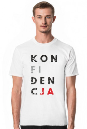 Koszulka męska przeróbka, parodia koszulki konstytucja - Konfidencja
