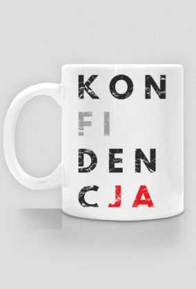 Kubek parodia, przeróbka koszulki konstytucja - Konfidencja