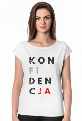 Koszulka damska parodia, przeróbka koszulki konstytucja, destylacja - Konfidencja
