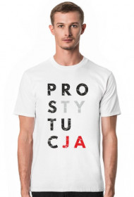 Koszulka męska parodia koszulki konfidencja, konstytucja, destylacja - Prostytucja