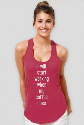 Koszulka motywacyjna - kawa.