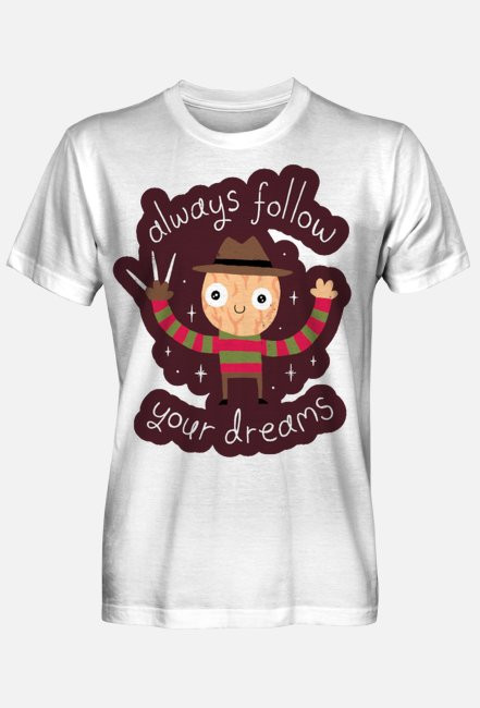 Męski T-shirt "Follow Your Dreams"