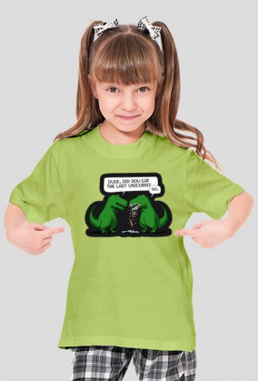 Dziecięcy T-shirt "Dude, did you eat the last unicorn?"