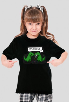 Dziecięcy T-shirt "Dude, did you eat the last unicorn?"