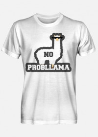 Męski T-shirt "No Probllama"
