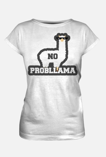 Damski T-shirt "No Probllama"