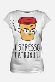 Damski T-shirt "Espresso Patronum"