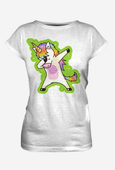 Damski T-shirt "Dabbing Unicorn"