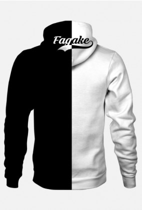 czarno biała bluza fagake XOXO