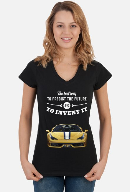 Ferrari 458 T-shirt Damski W Serek