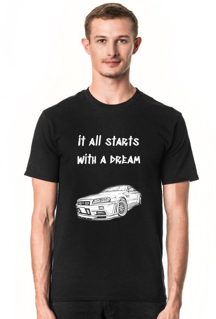 Nissan Skyline GT-R T-shirt Męski