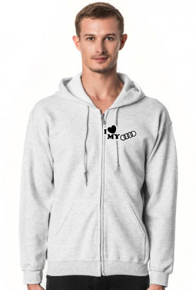 Rozpinana bluza z kapturem Audi