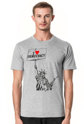 Koszulka męska - I love Democracy!