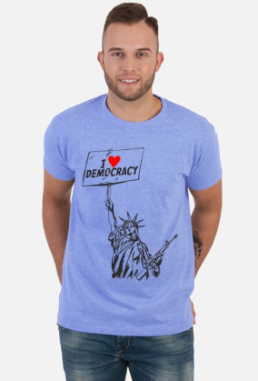 Koszulka męska - I love Democracy!
