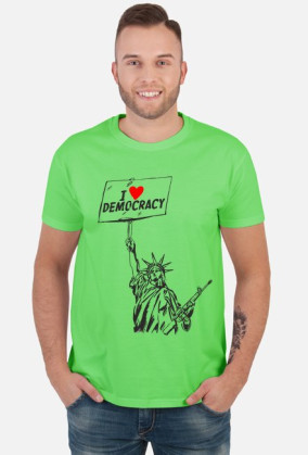 Koszulka męska - I love Democracy!