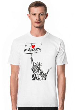 Koszulka męska - I love Democracy!