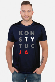 Konstytucja koszulka granatowa niebieska t-shirt