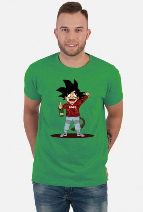 Koszulka Męska Bape Goku - Dragon Ball