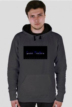 Bluza z kapturem Love Techno