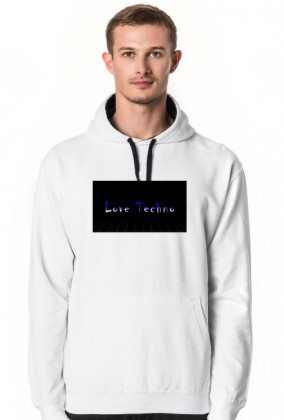 Bluza z kapturem Love Techno