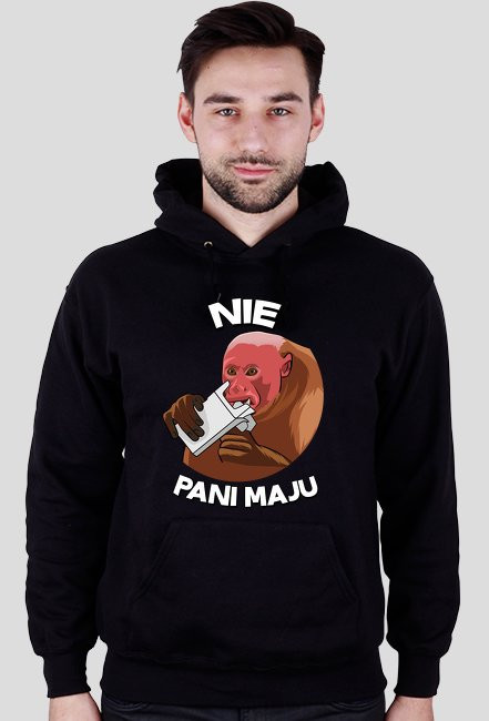 Nie Pani Maju - bluza męska z kapturem