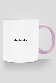 Kubek o imieniu Agnieszka