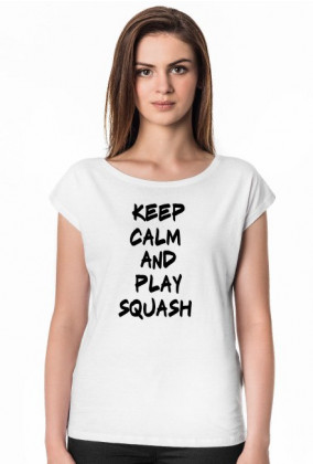 Koszulka damska keep calm and play squash