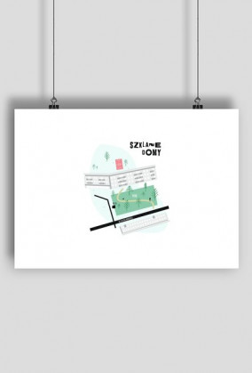 Plakat ILUSTRACJA NH Szklane Domy