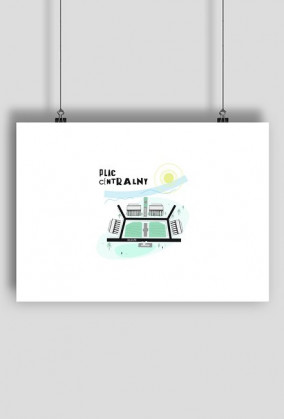 Plakat ILUSTRACJA NH Plac Centralny