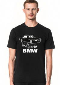 Kult marki BMW - E9 (koszulka męska) jasna grafika