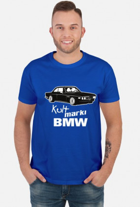 Kult marki BMW - E9 (koszulka męska) jasna grafika