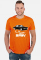 Kult marki BMW - E9 (koszulka męska) jasna grafika