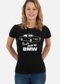 Kult marki BMW - E9 (bluzka damska) jasna grafika