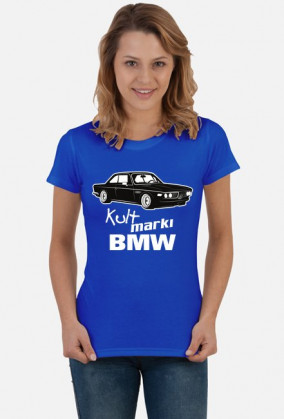 Kult marki BMW - E9 (bluzka damska) jasna grafika