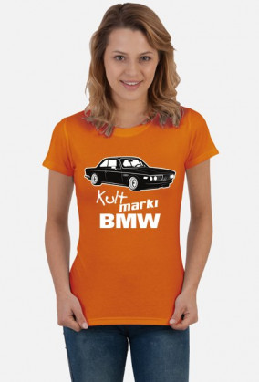 Kult marki BMW - E9 (bluzka damska) jasna grafika