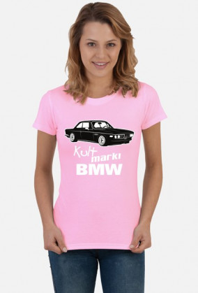 Kult marki BMW - E9 (bluzka damska) jasna grafika