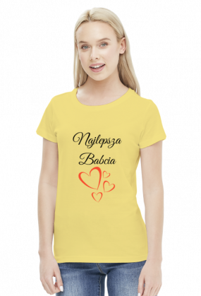 t-shirt damski - najlepsza babcia