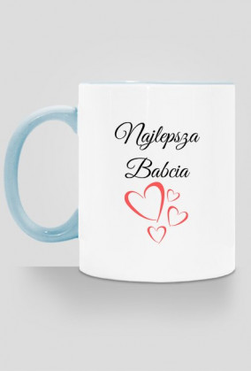 kubek, kolorowe ucho - najlepsza babcia