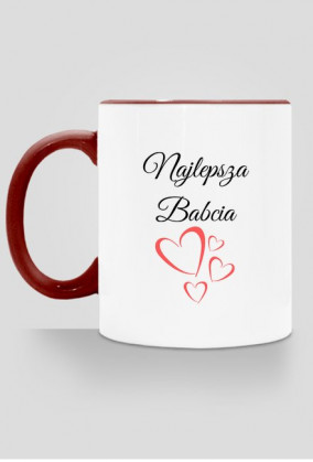 kubek, kolorowe ucho - najlepsza babcia