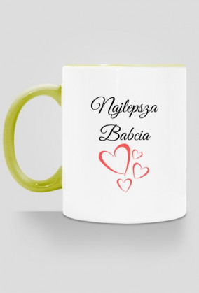 kubek, kolorowe ucho - najlepsza babcia