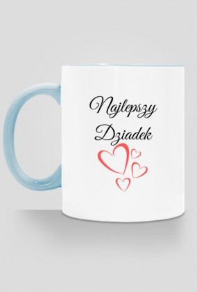 kubek, kolorowe ucho - najlepszy dziadek