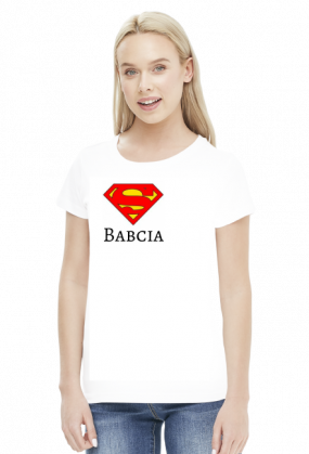 t-shirt damski - super babcia