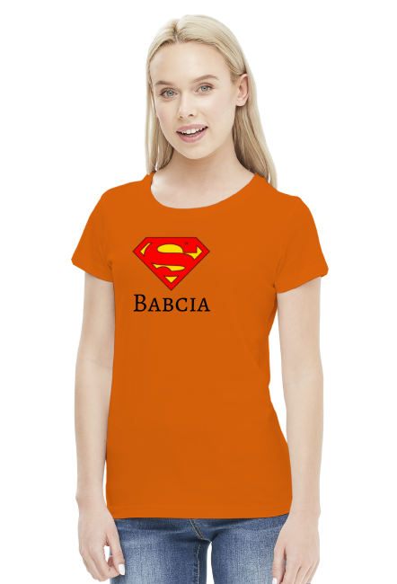 t-shirt damski - super babcia